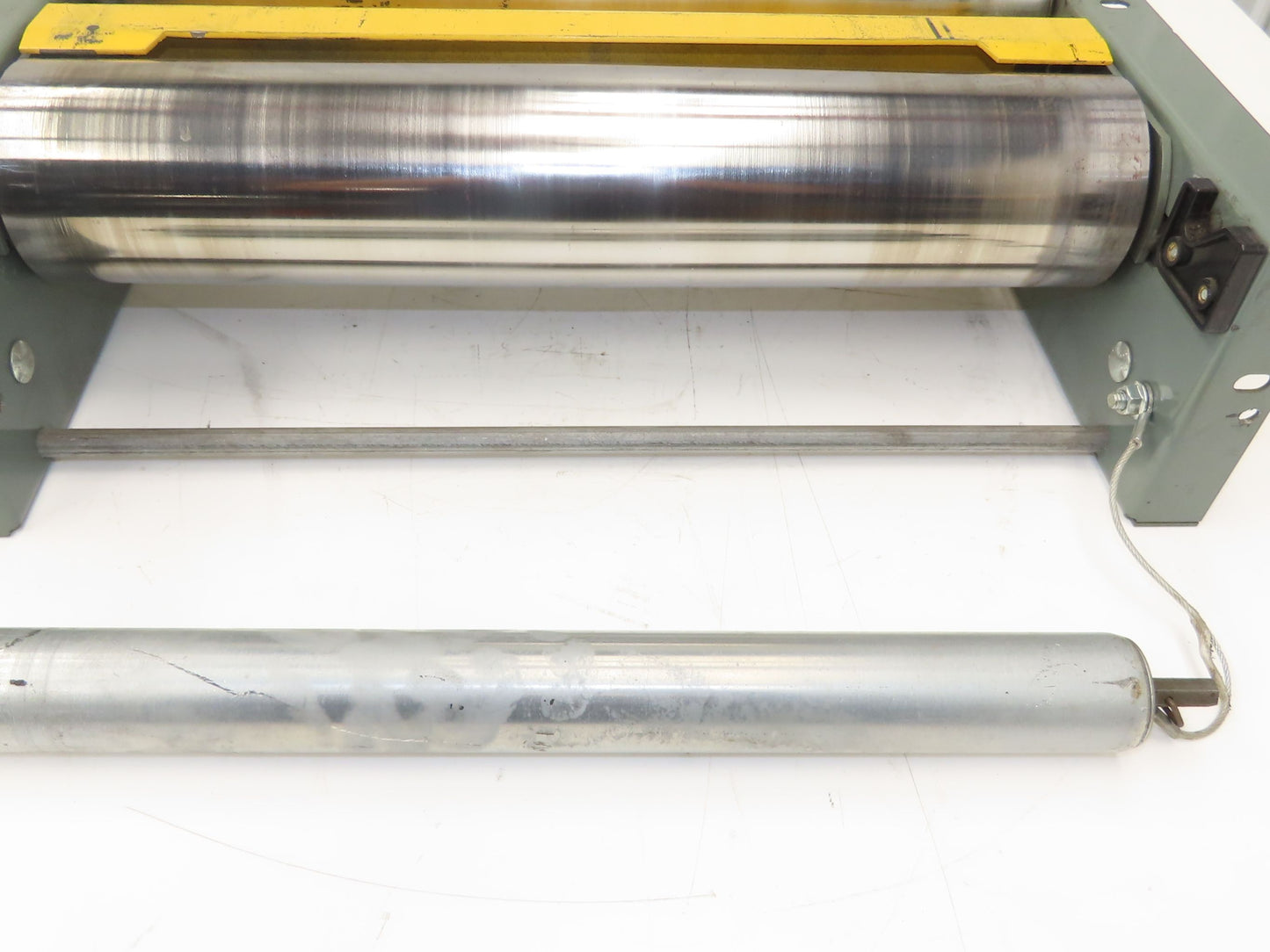 Hytrol 24" Slider Bed Belt Conveyor Take-Up Tail Pulley Assembly 4" Pulley