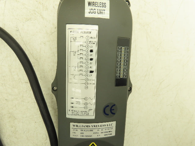 Williams Wyrless RX-Alpha 500 Wireless Crane Hoist Receiver No Remote