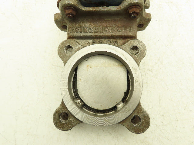 DeZurik 9259809 3" Knife Gate Valve 304 SS Rising Stem Fig. 825