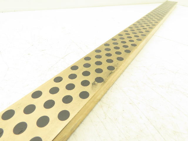 Bronze Graphite Wear Plate 3/4"x 2"W x 40"L Slide Bearing Wear Way