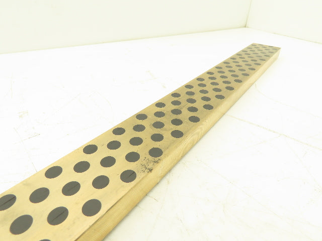 Bronze Graphite Wear Plate 3/4"x 2"W x 40"L Slide Bearing Wear Way