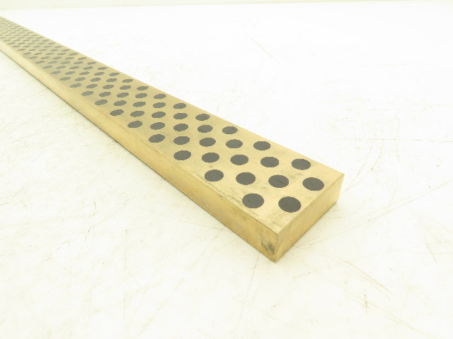 Bronze Graphite Wear Plate 3/4"x 2"W x 40"L Slide Bearing Wear Way