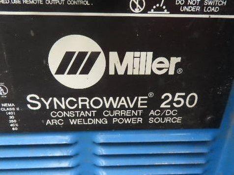 Miller Syncrowave 250 Arc Welding Power Source CC AC/DC Constant Current