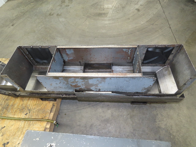 Magnetic Incline CNC Chip Conveyor 11"x 64" Infeed 40" Discharge 230V 3PH