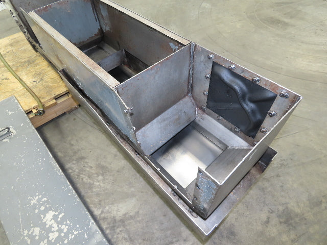 Magnetic Incline CNC Chip Conveyor 11"x 64" Infeed 40" Discharge 230V 3PH