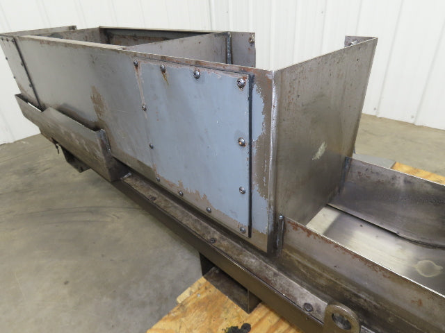 Magnetic Incline CNC Chip Conveyor 11"x 64" Infeed 40" Discharge 230V 3PH
