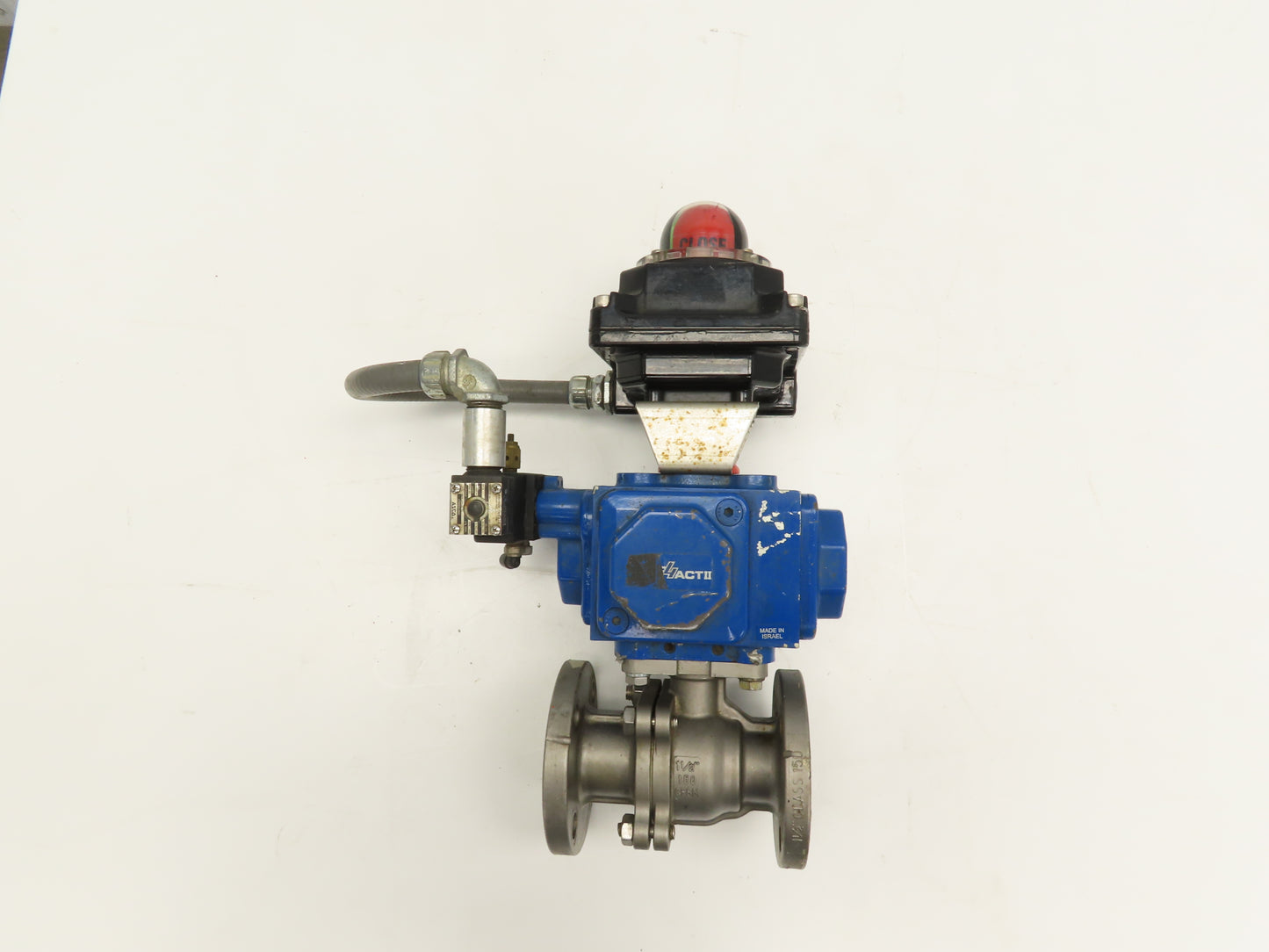 Flowserve 1-1/2" Stainless Ball Valve Compact II Pneumatic Actuator C30 SR-2C