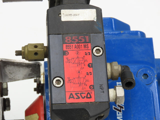 Flowserve 1-1/2" Stainless Ball Valve Compact II Pneumatic Actuator C30 SR-2C