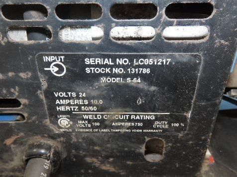 Miller CP-300 Mig Welder 300 amp DC Arc S-60 Wire Feeder 200/230/460v 3PH