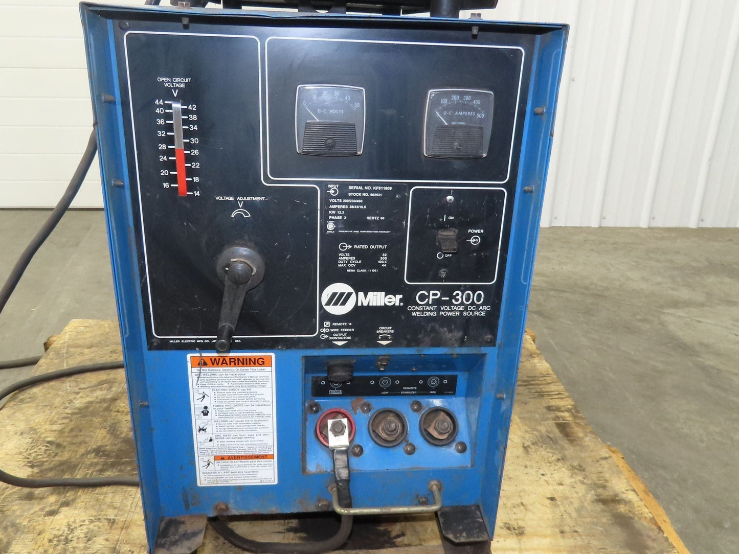 Miller CP-300 Mig Welder 300 amp DC Arc S-60 Wire Feeder 200/230/460v 3PH