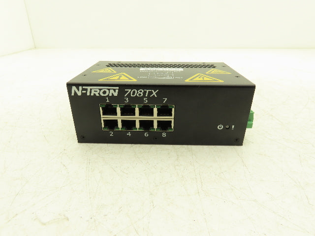 N-Tron 708TX Managed Industrial Ethernet Switch 8-Port 10/100BaseT 12/24VDC