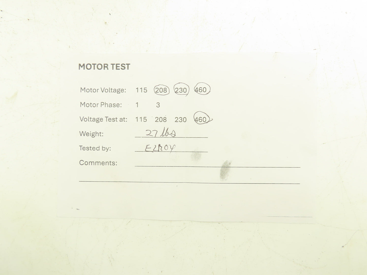 Reliance Electric P56H3131H AC Motor 1Hp 1750 RPM 230/460V 3PH 56C