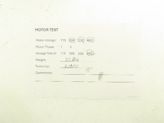 Reliance Electric P56H3131H AC Motor 1Hp 1750 RPM 230/460V 3PH 56C