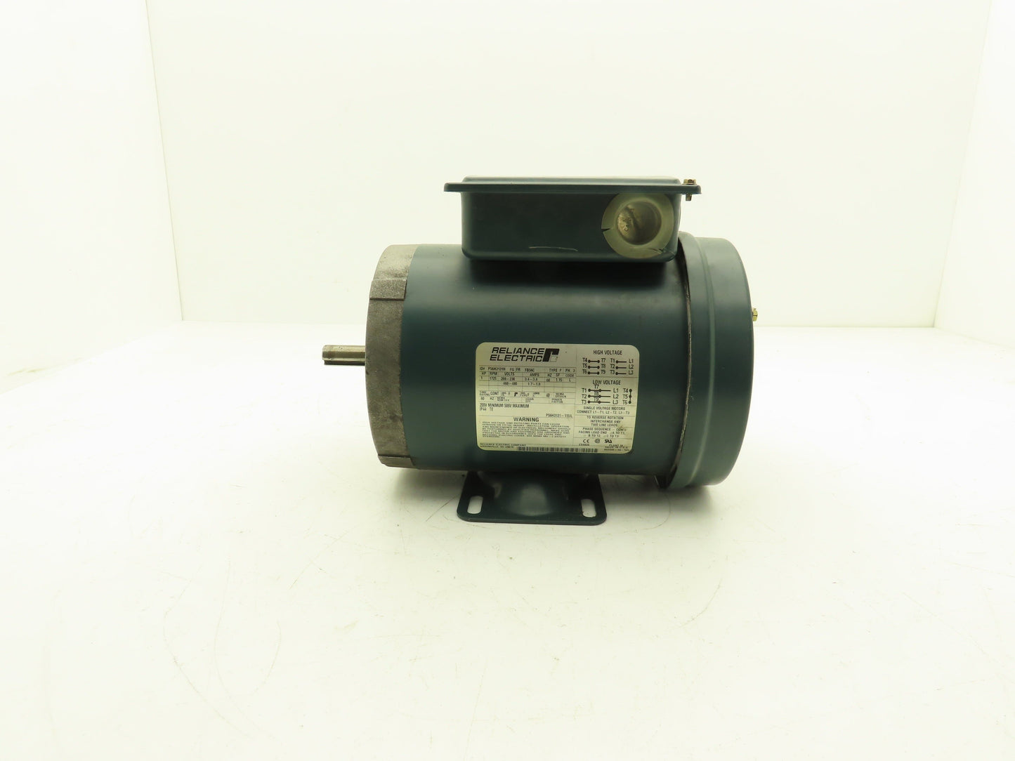 Reliance Electric P56H3131H AC Motor 1Hp 1750 RPM 230/460V 3PH 56C
