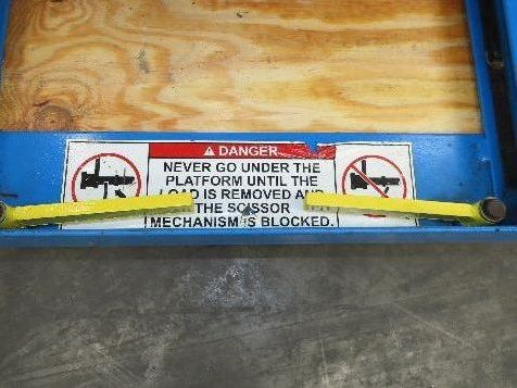 Bishamon Optimus Hydraulic Lift Table 2000lbs Lift2K 30" Travel 36x48" Top 1Ph
