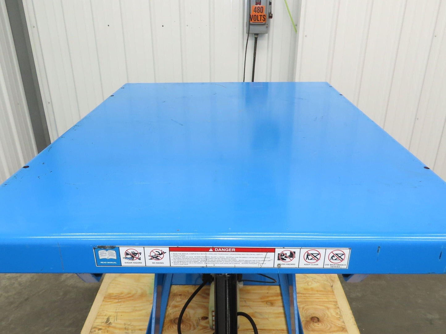 Bishamon Optimus Hydraulic Lift Table 2000lbs Lift2K 30" Travel 36x48" Top 1Ph