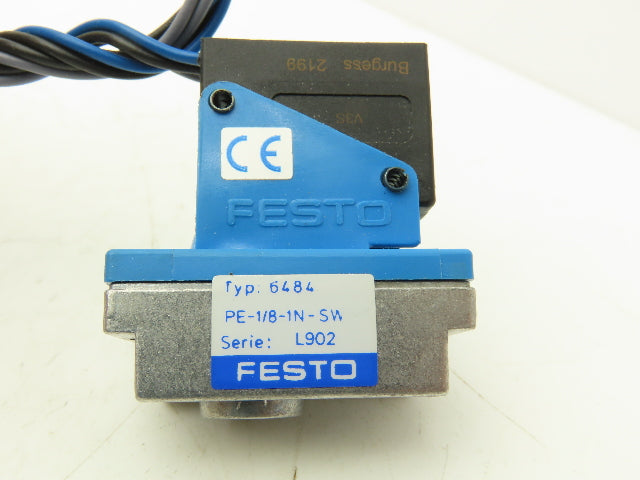 Festo 6484PE PE-1/8-1N-SW Pressure Switch 1/8"