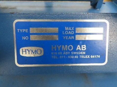 Hymo Hydraulic Scissor Lift Table 300kg 660lb 36" Travel 33x33" Swivel Top 1Ph