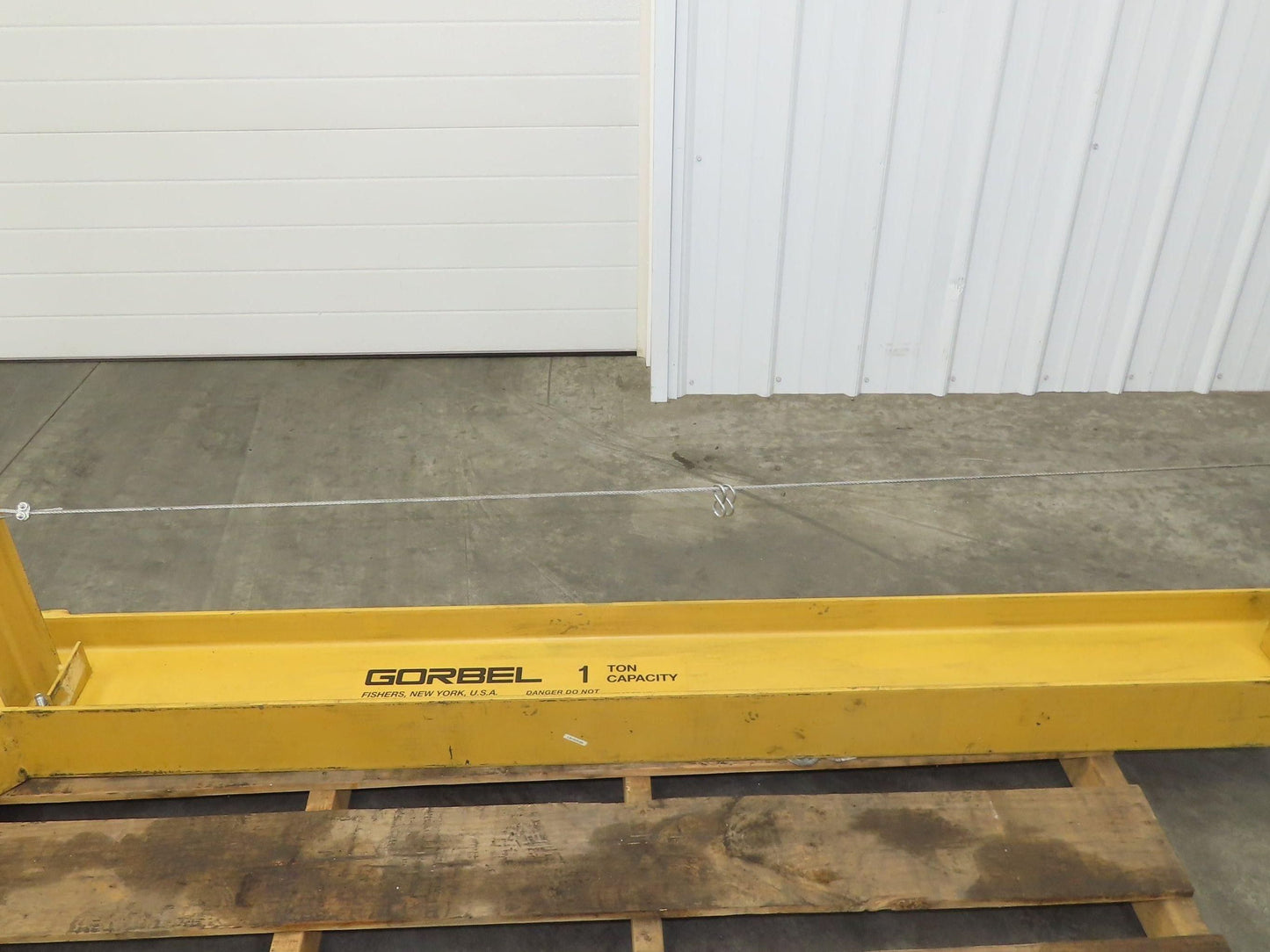 Gorbel 1000 lbs 1/2 Ton Wall Mount Cantilever Work Station Jib Crane 8' Span
