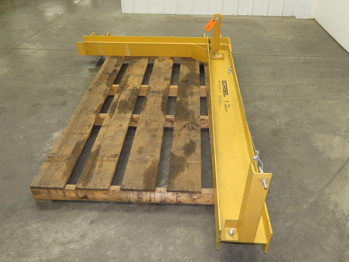 Gorbel 1000 lbs 1/2 Ton Wall Mount Cantilever Work Station Jib Crane 8' Span