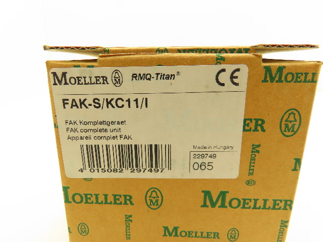 Moeller FAK-S/KC11/I Palm Switch NC Or NO Black Button 3.5" X 3.5" Door Opener