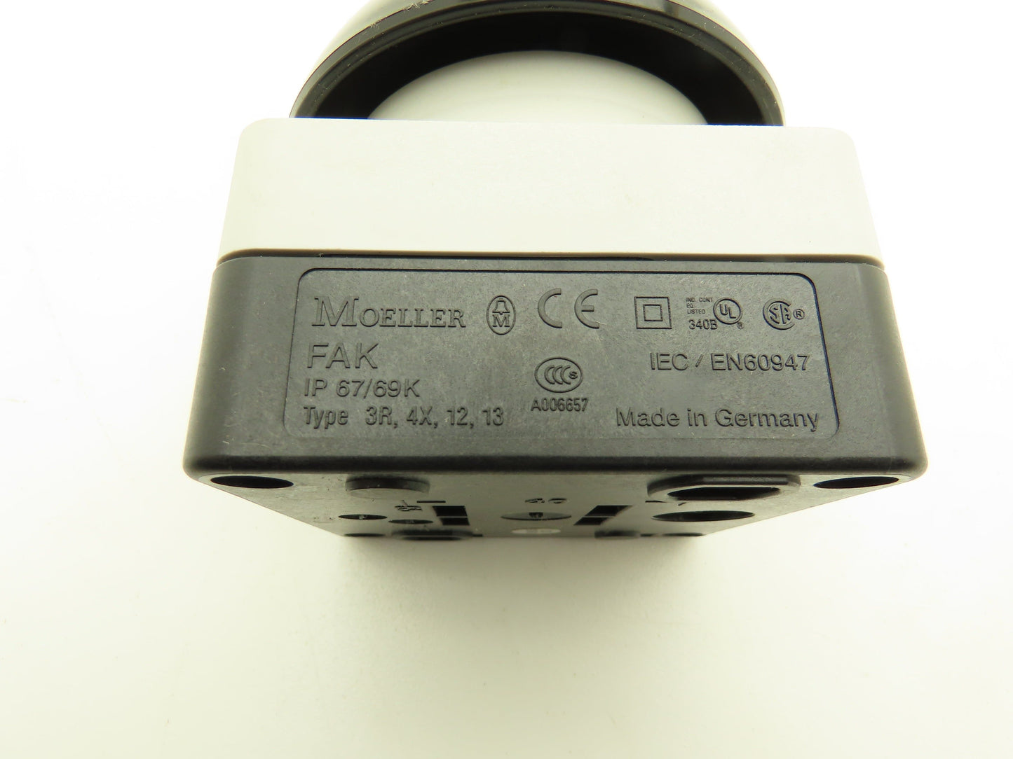 Moeller FAK-S/KC11/I Palm Switch NC Or NO Black Button 3.5" X 3.5" Door Opener