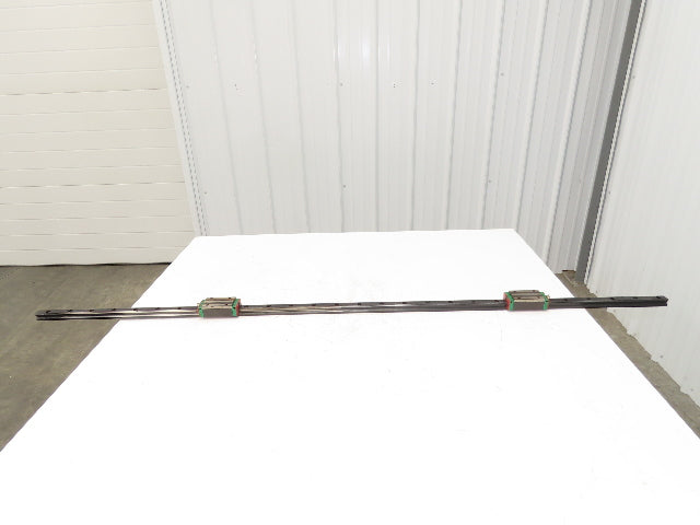 Hiwin HGH25 Linear Bearing 2-Block Guide Rail 25mm x 1670mm 65-3/4"L