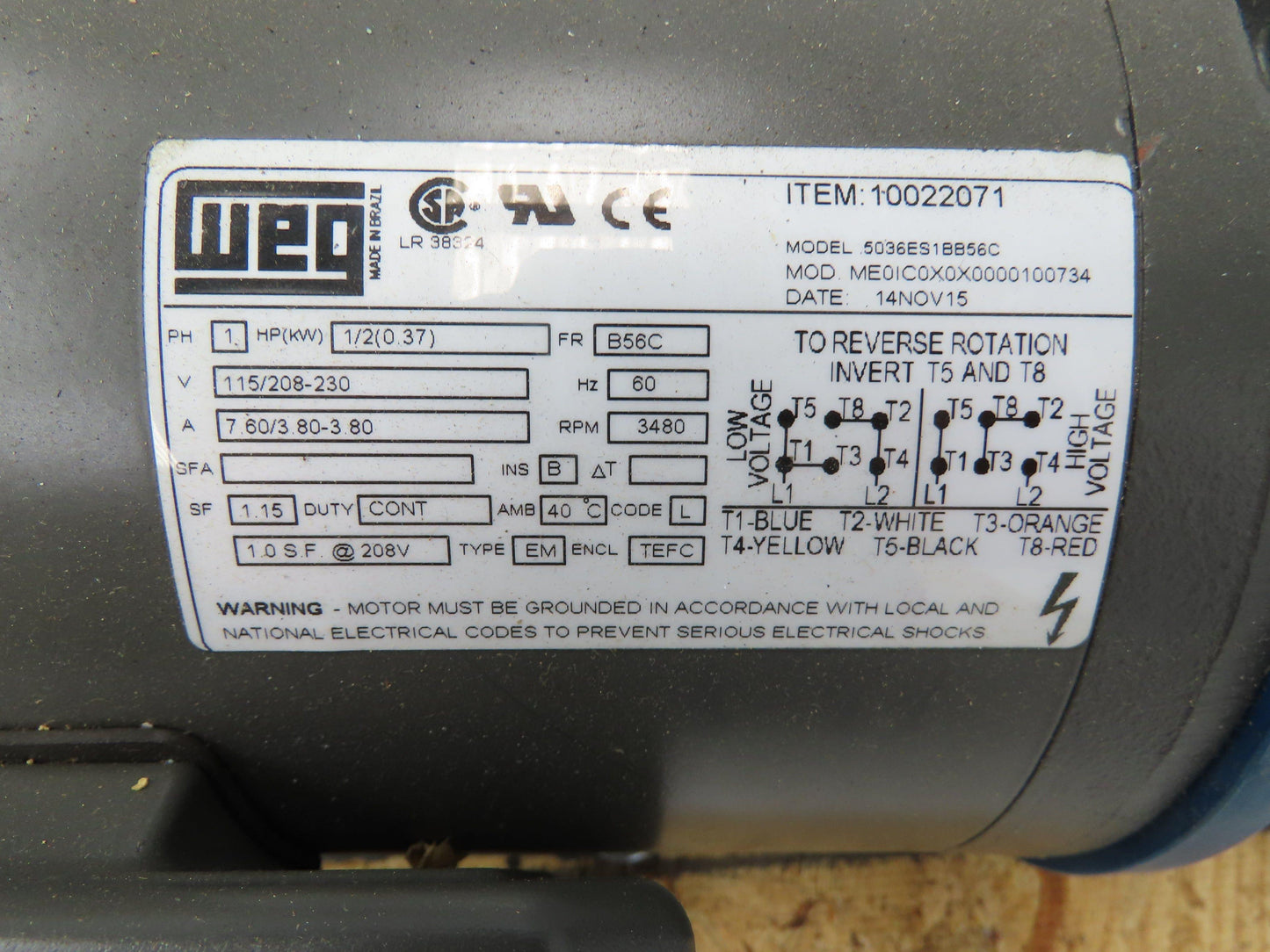 Finish Thompson DB7P-E-M226 Pump Sealless Mag Drive DB Series 115/208-230v 69GPM