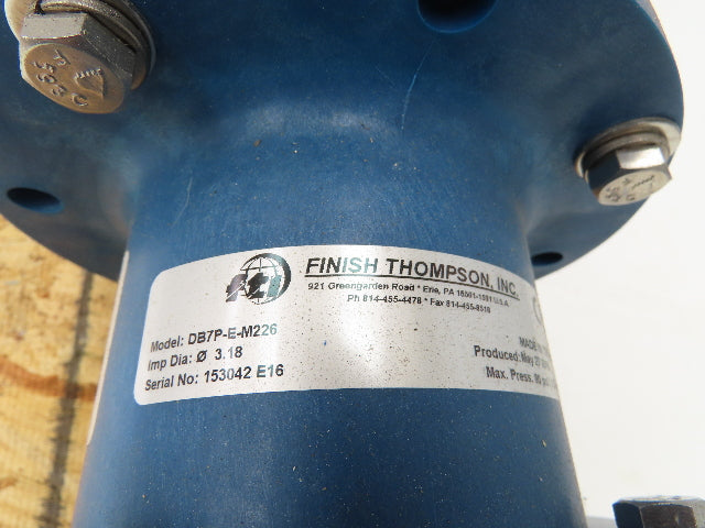 Finish Thompson DB7P-E-M226 Pump Sealless Mag Drive DB Series 115/208-230v 69GPM