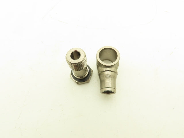 Push to Connect Swivel Elbow BSPP 3/8 19TPI Stainless Lot of 16