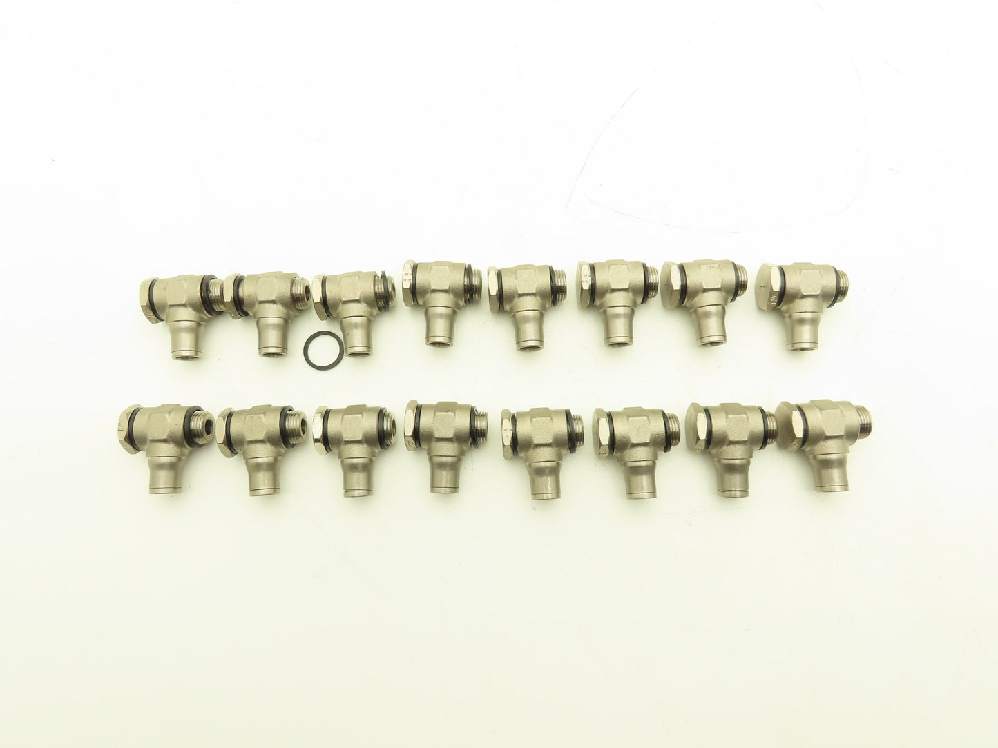 Push to Connect Swivel Elbow BSPP 3/8 19TPI Stainless Lot of 16