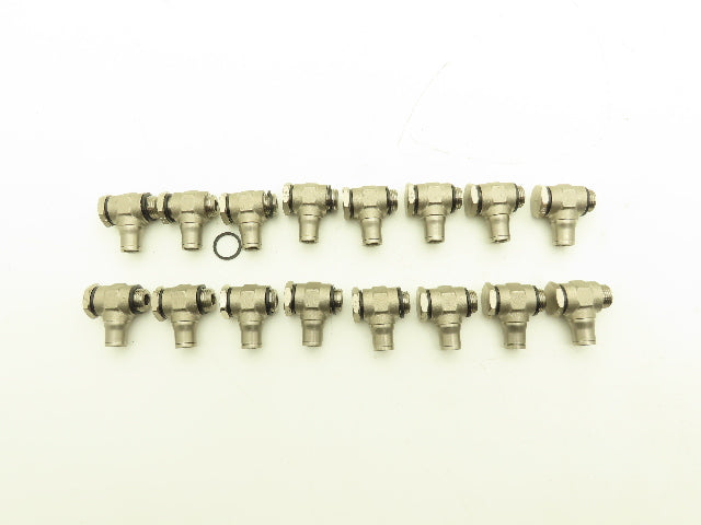 Push to Connect Swivel Elbow BSPP 3/8 19TPI Stainless Lot of 16