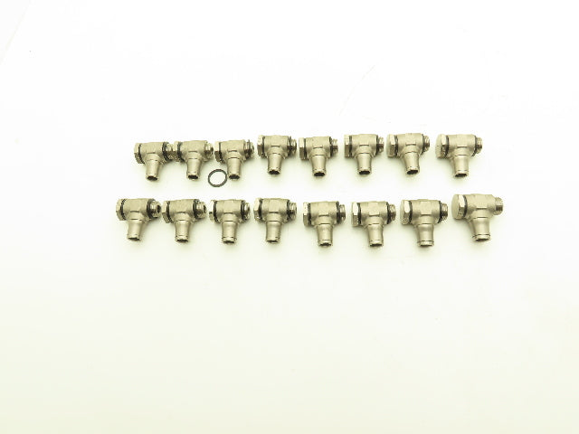 Push to Connect Swivel Elbow BSPP 3/8 19TPI Stainless Lot of 16