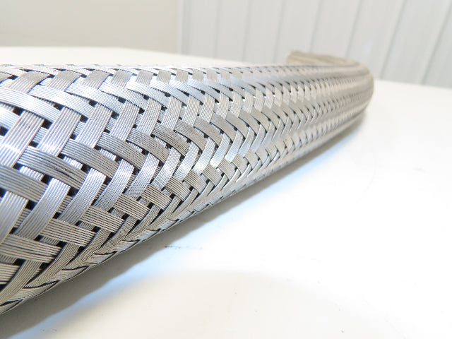 2" OD Stainless Steel Flexible Braided Hose 48" Pipe Union