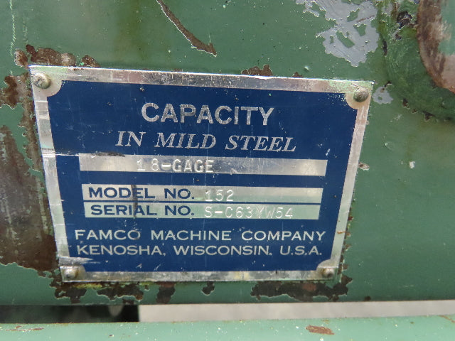 Mechanical Steel Sheet Metal Shear Cutting Length 50" Wide 18 Gauge