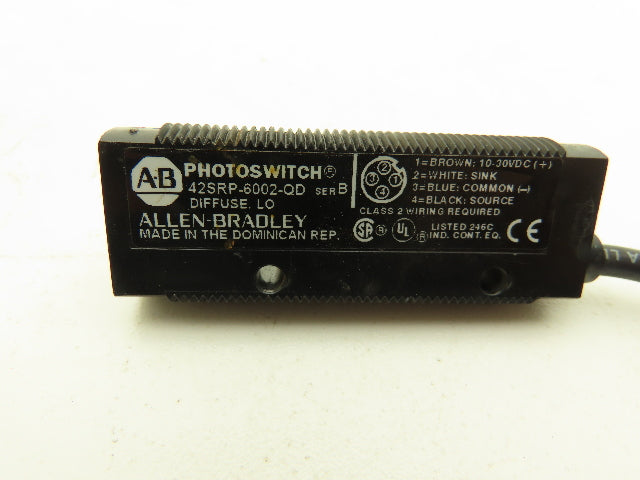 Allen Bradley 42SRP-6002-QD Photoelectric Sensor Diffuse Transmitter 10-30VDC