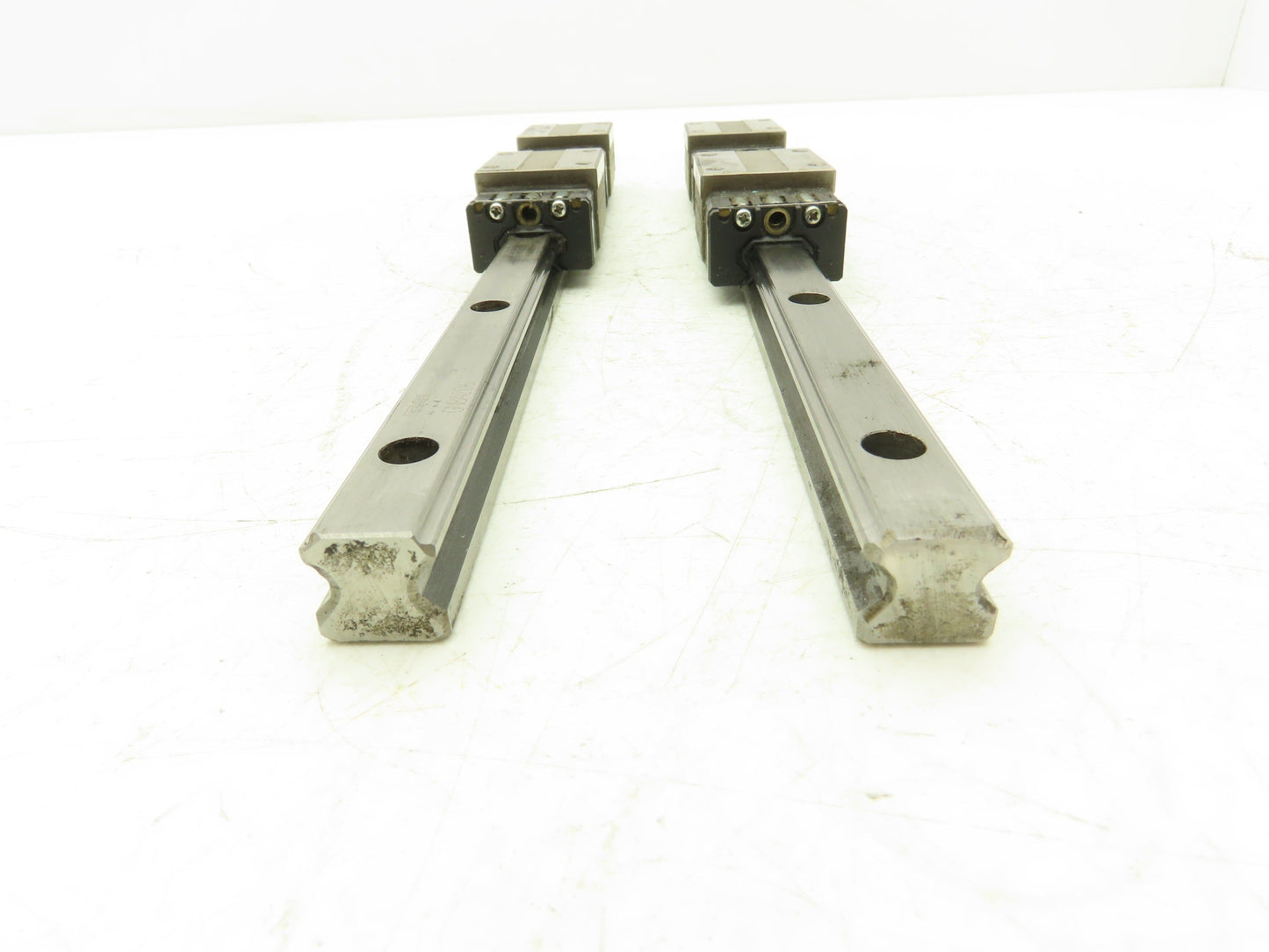 THK HSR15 Linear Bearing 2-Block Guide Rail 15mm x 400mm 15-3/4" Lot of 2