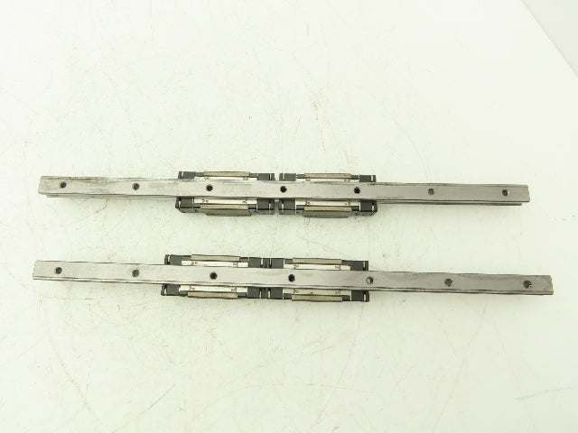 THK HSR15 Linear Bearing 2-Block Guide Rail 15mm x 400mm 15-3/4" Lot of 2