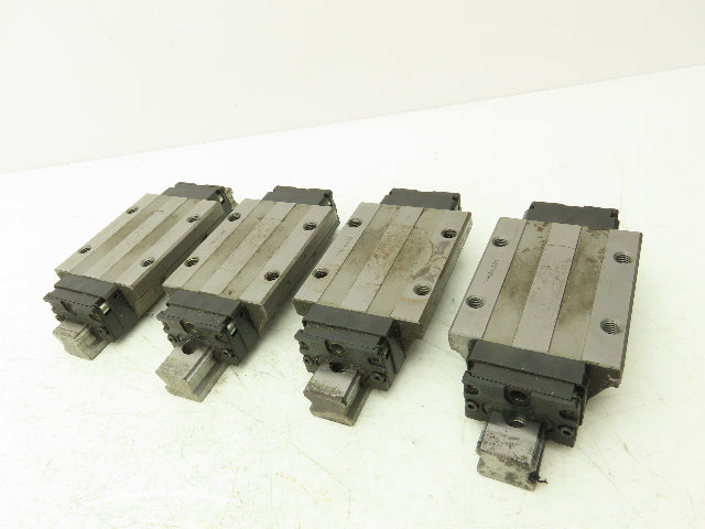 THK SHS25 Linear Bearing 1-Block Guide Rail 25mm x 160mm 6-1/4" Lot of 4
