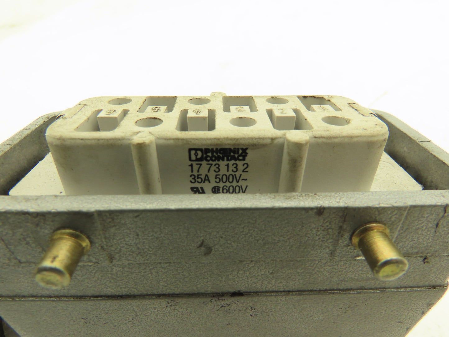 Phoenix Contact 1773132 Heavycon 6-Pin Female Receptacle & Hood Lot of 2