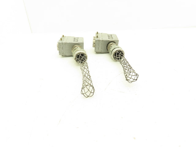 Phoenix Contact 1773132 Heavycon 6-Pin Female Receptacle & Hood Lot of 2