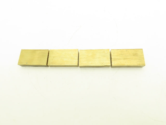 360 Yellow Brass Stock Rectangle Flat Bar 3/4"x 2"x 3-1/2"L Lot of 4pcs