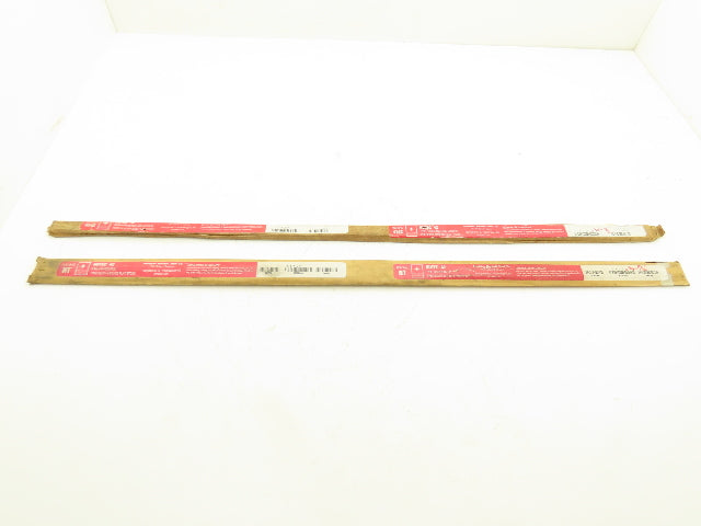 Nutec 42 4142 Alloy Steel Ground Flat Bar Stock 1/4"x 3/4"x 36"L Lot of 2