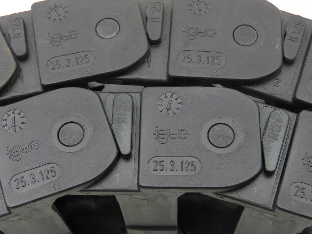 Igus R125 Energy Chain Cable Carrier 57mm x 25mm 50.5" Length