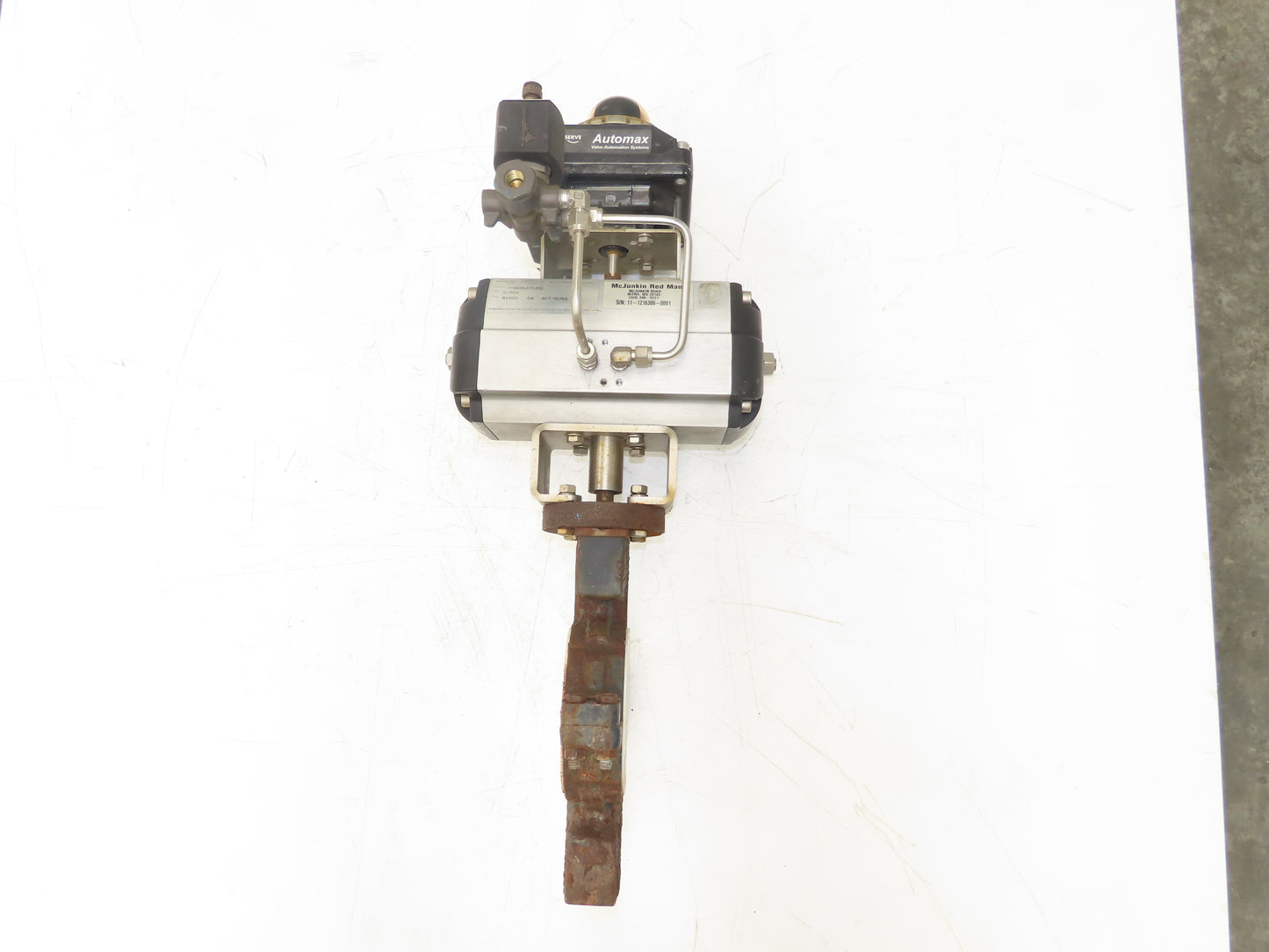 Flowserve B100D 3" Butterfly Wafer Valve Teflon Pneumatic Actuator w/Positioner