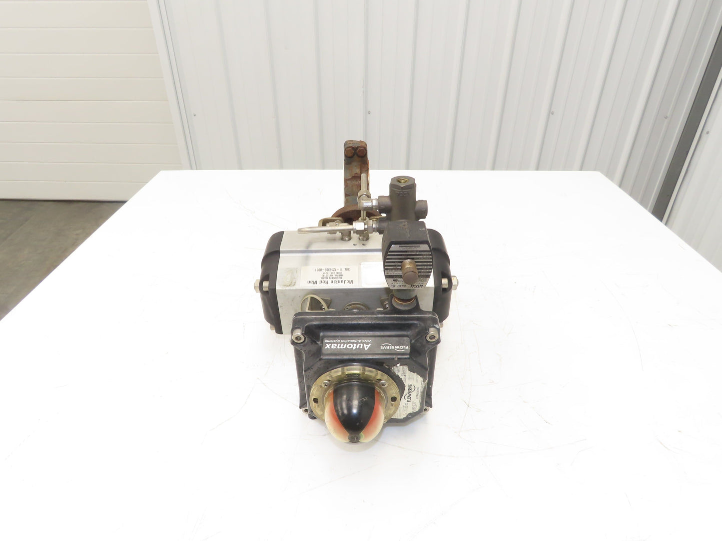 Flowserve B100D 3" Butterfly Wafer Valve Teflon Pneumatic Actuator w/Positioner