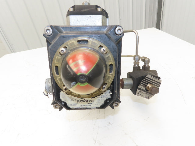 Flowserve B100D 3" Butterfly Wafer Valve Teflon Pneumatic Actuator w/Positioner