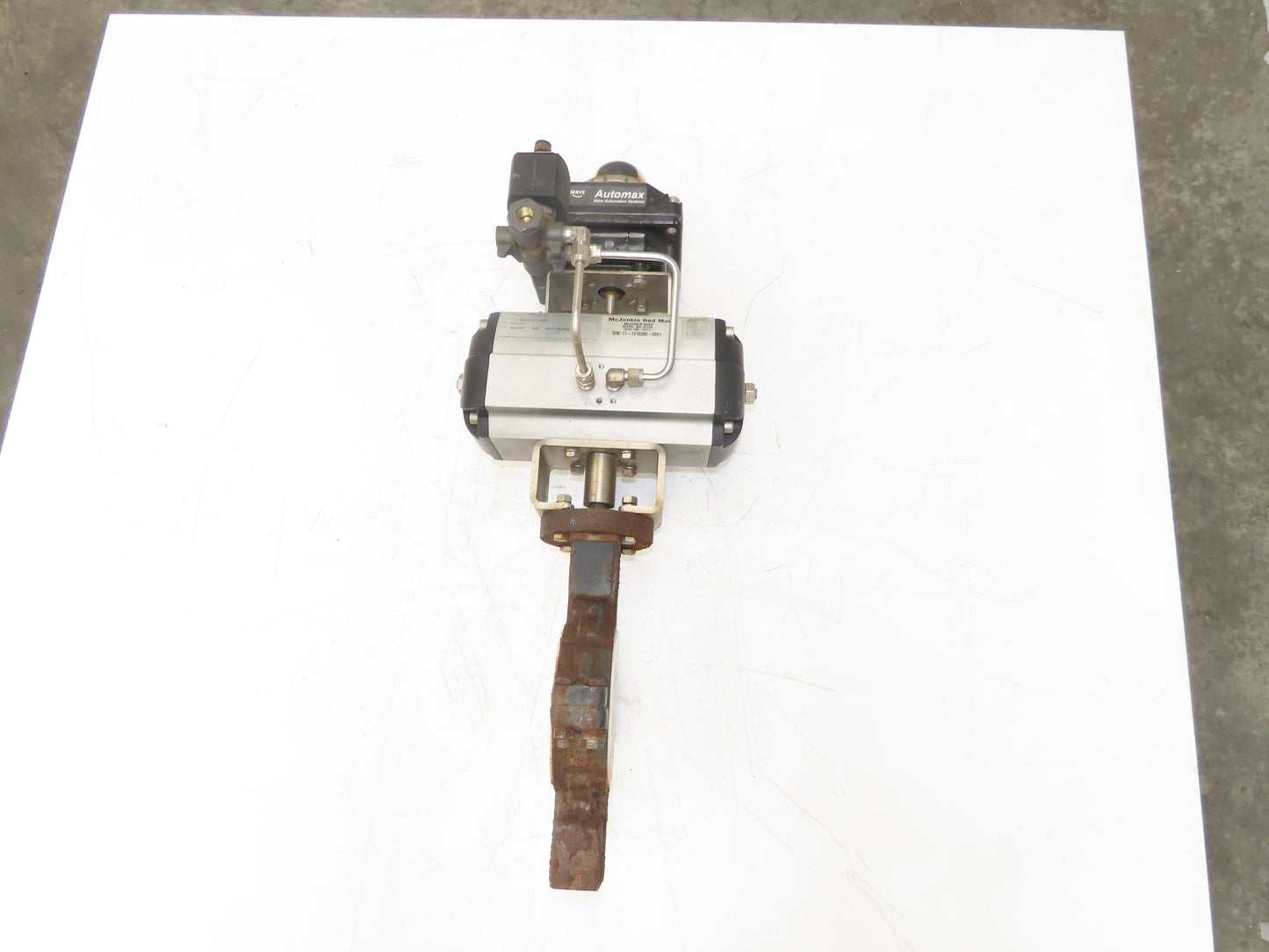 Flowserve B100D 3" Butterfly Wafer Valve Teflon Pneumatic Actuator w/Positioner