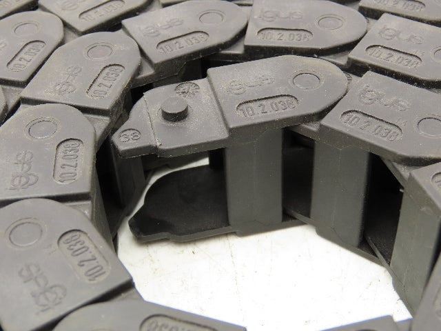 Igus 10.2.038 Energy Chain Cable Carrier 1" x 11/16" 199" Length