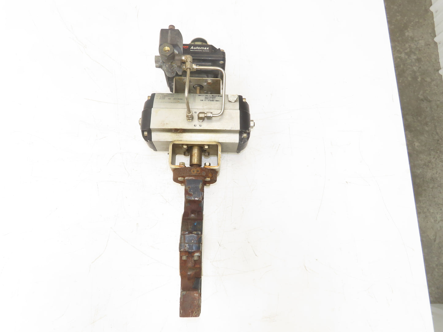 Flowserve B100D 3" Butterfly Wafer Valve Teflon Pneumatic Actuator w/Positioner